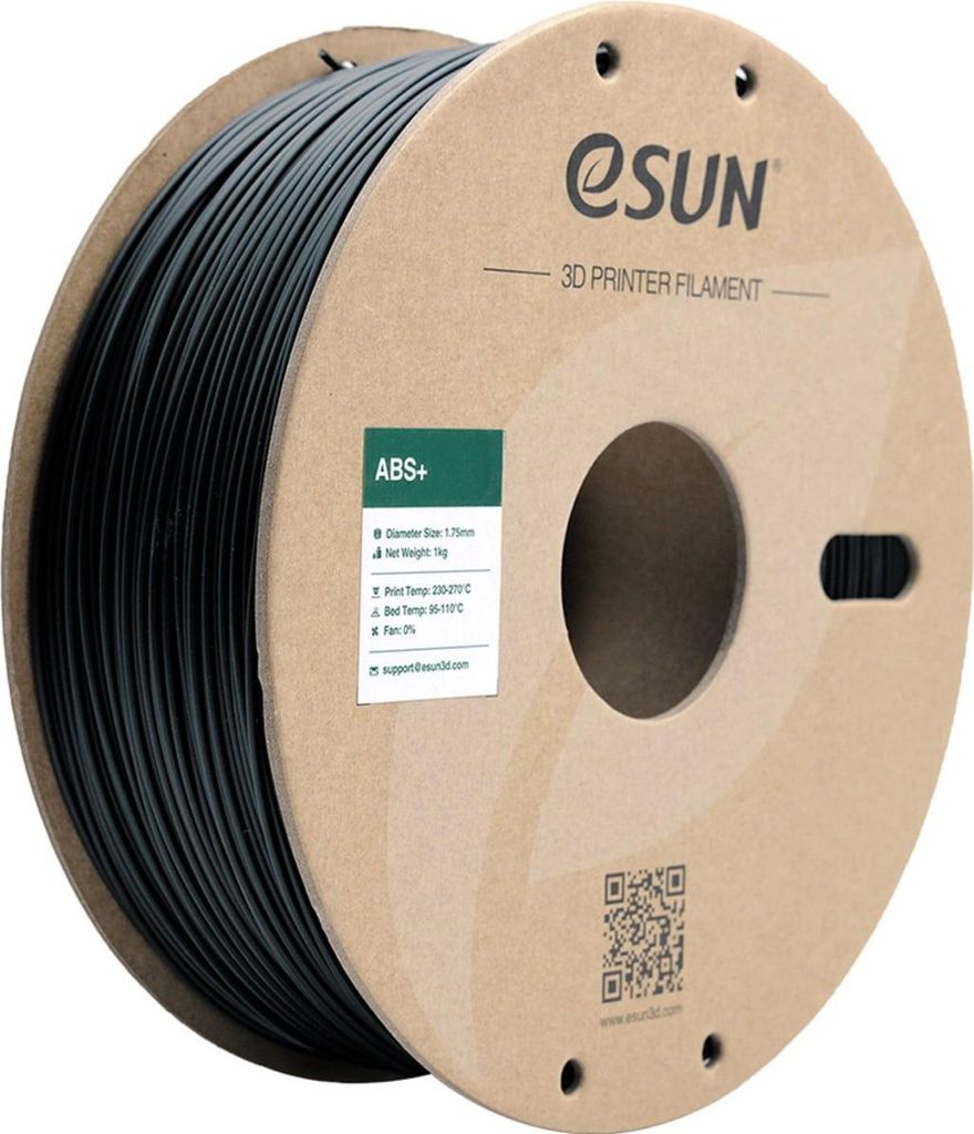 eSun 3D Filament ABS+ 1,75mm schwarz 1kg Produktbild 