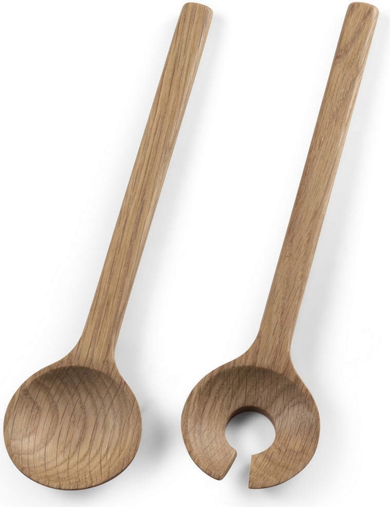 Bitz Salatbesteck Oak 24 cm Set2