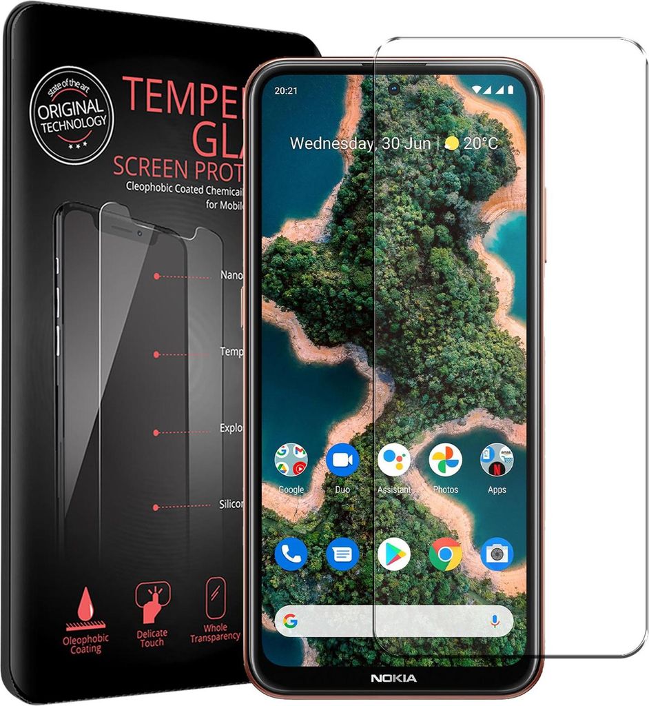 2x Schutzfolie für Nokia X20 / X10 Handyfolie Panzer Schutz Glas Folie Displayschutz