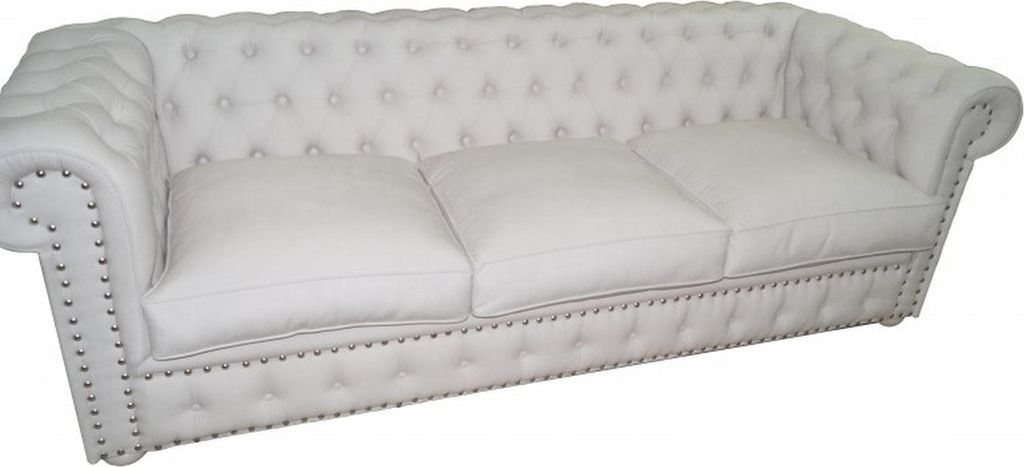 Chesterfield Dreisitzer Couch Polster Sofa Design Leder Sofas Couchen 3 Sitzer