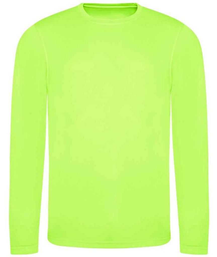 AWDis Cool - T-Shirt für Herren/Damen Uni Langärmlig LT3968 (L) (Leuchtend Grün)