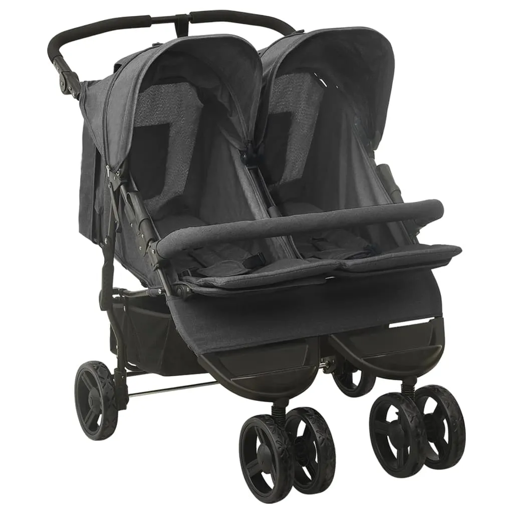 Poussette Tucson design en lin et acier robuste dimensions 99x103cm