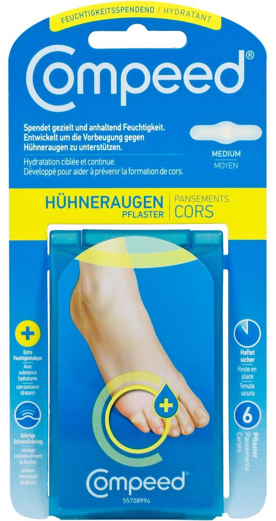 Compeed Hühneraugenpflaster Medium feuchtigkeitsspendend, Produktbild 