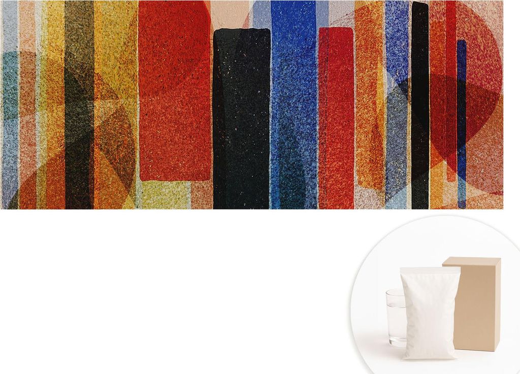 Fototapete - Wandbilder für Wohnzimmer - 208x146 cm - Dekorative Wandfolie - Modernes Design für Wanddekoration - Tapeten für Innenräume - Geom...