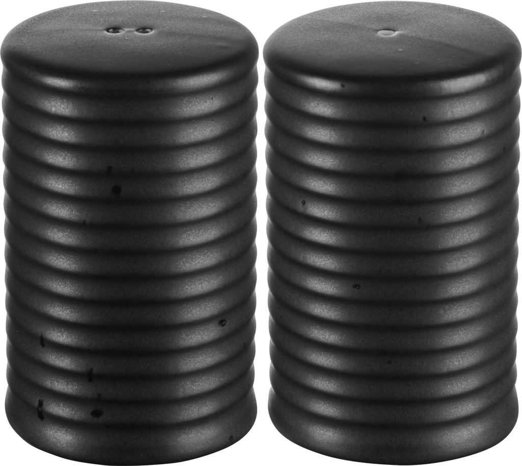 ASA Salz-/ Pfeffersteuer Set, black d. 4,1 cm, h. 6,5 cm