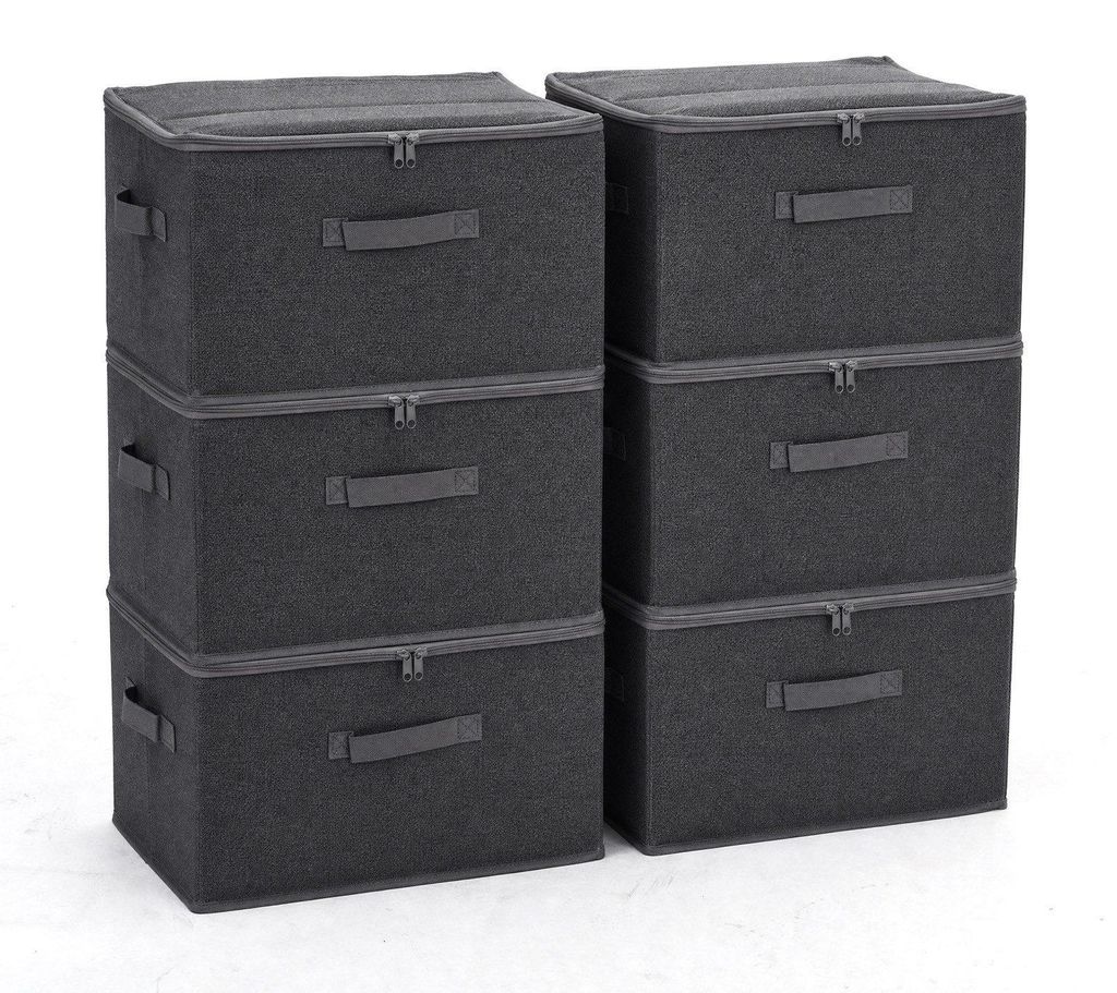 Sekey Aufbewahrungsboxen Stoffboxen mit Deckel 45 L Produktbild 