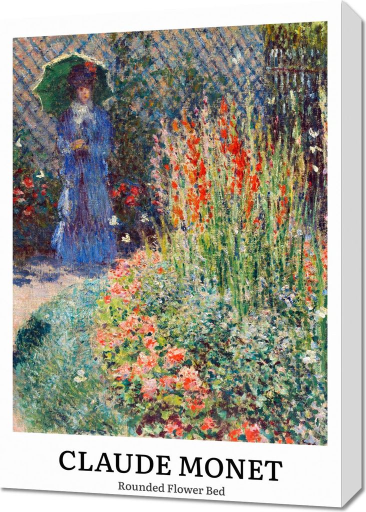 Bild 50x70cm Design Flower Bed, Monet Vintage für das Wohnzimmer