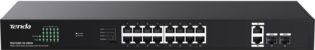 Commutateur PoE+ (230 W) sans gestion, 4 préconfigurations, Image du produit 