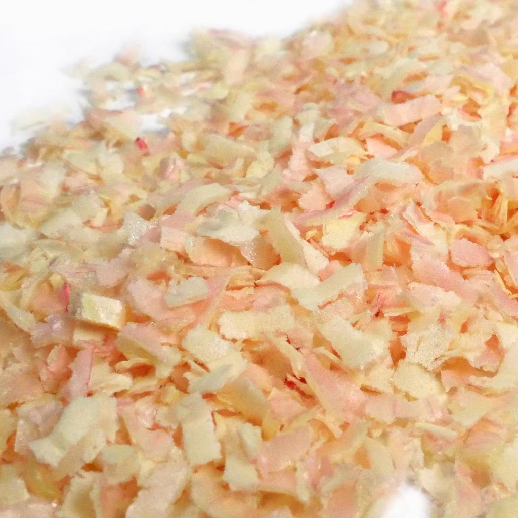 Streuselheld Schnippel Mix Ecru Gelb 20g Esspapier-Flocken Streusel zum Dekorieren und Verzieren von Gebäck aller Art wie Torten Kuchen Keksen Zuc...