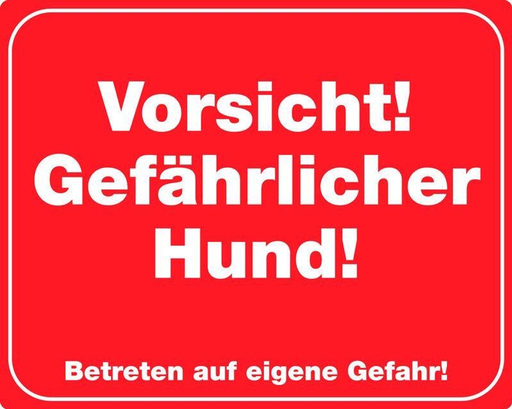 Nobby Warntafel "Vorsicht! Gefährlicher Hund! Produktbild 