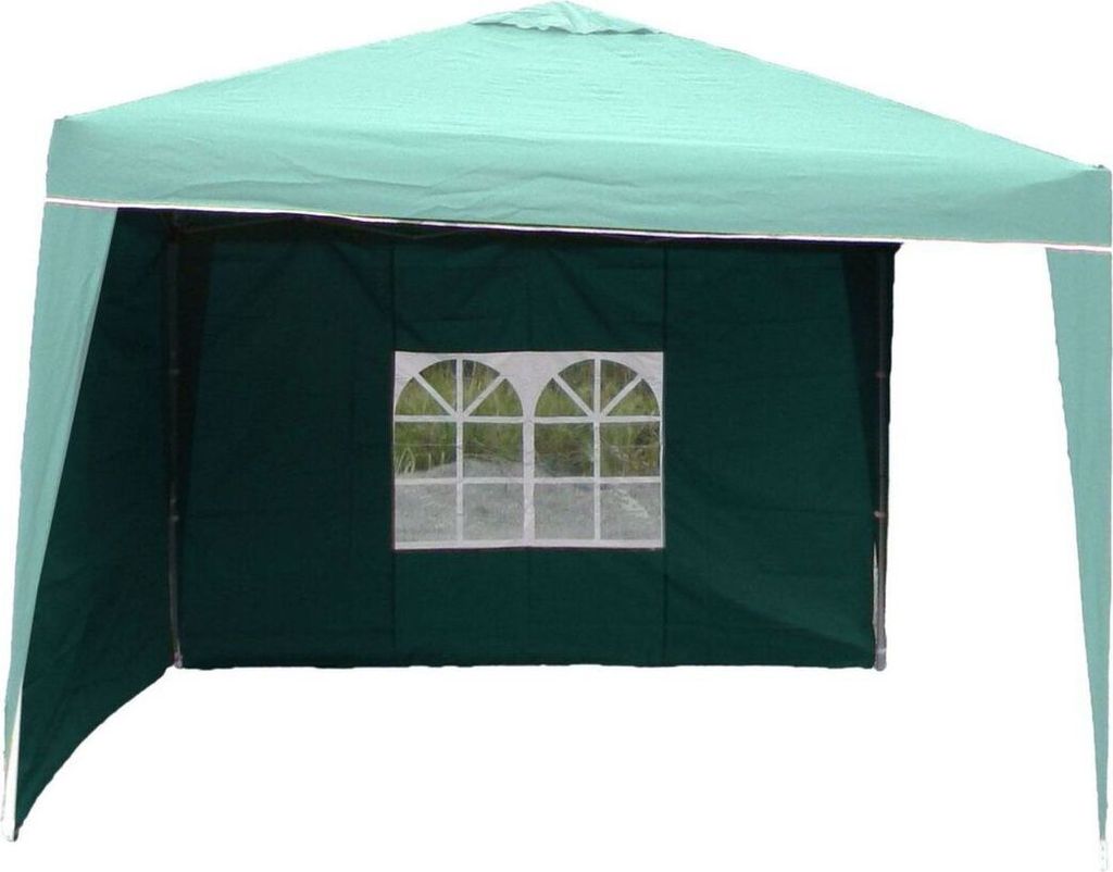 Pavillon Seitenwände 3 x 2m Gartenzelt Polyester wasserabweisend mit Fenster