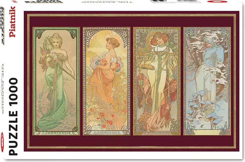 PIATNIK Metallic-Puzzle Vier Jahreszeiten 1000 Teile