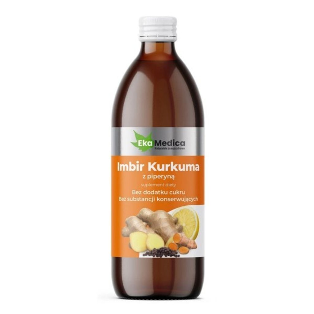 EkaMedica Kurkuma-Ingwer mit Piperin 0,5l