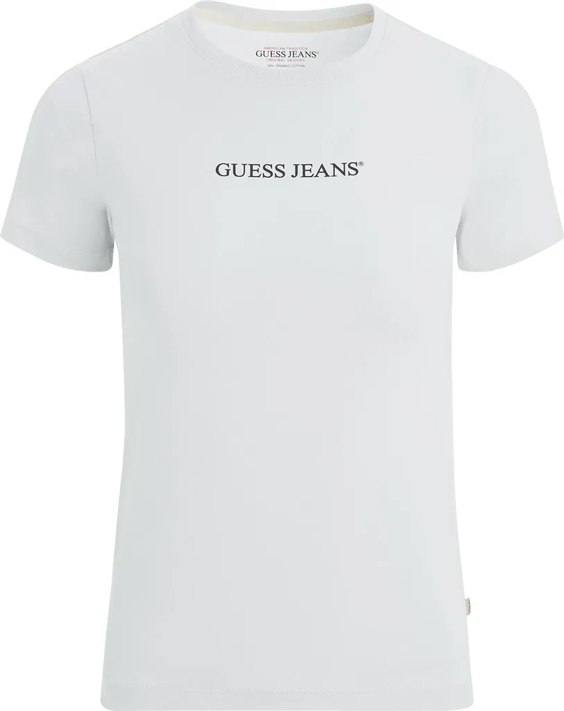 T-shirt Blanc Femme XL Guess Jeans pour un Look Casual Slim et Élégant