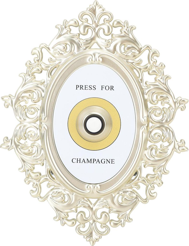 Dekorative Türklingel Knopf Champagner Thema europäischen Stil Vintage Dekor Ornament Plaque