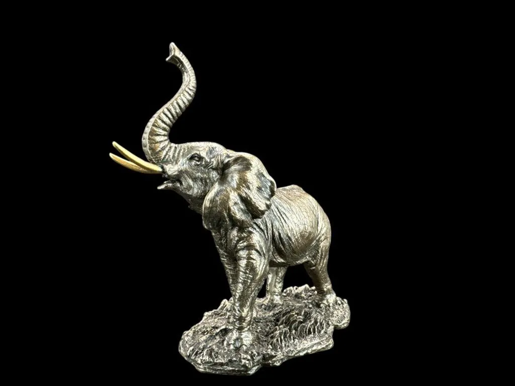 Statue Éléphant Décorative Style Bronze - Objet de Décoration Intérieur