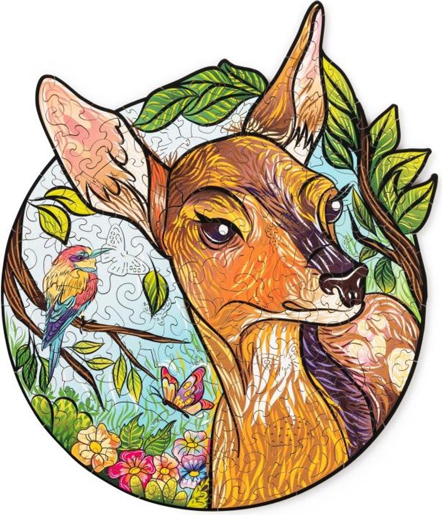 2D Puzzle, Charming Little Deer, WT, Holz, 135 Teile