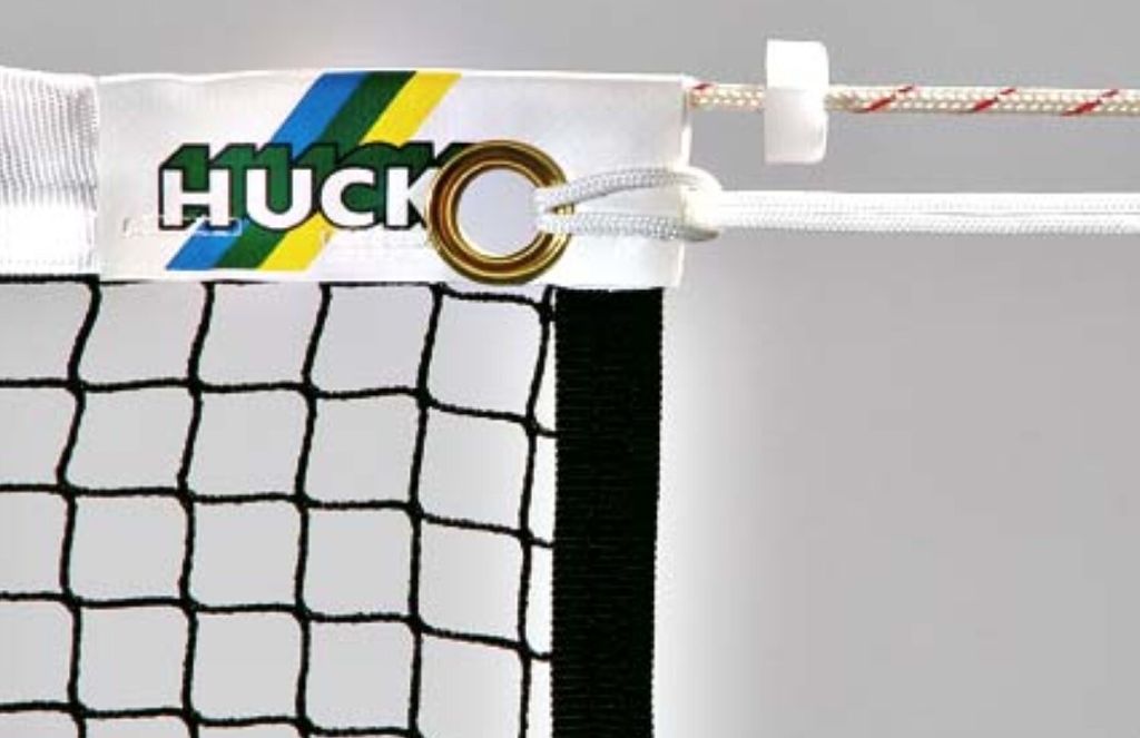 Huck Badminton Turniernetz aus hochfestem Polypropylen knotenlos 6,60 m lang