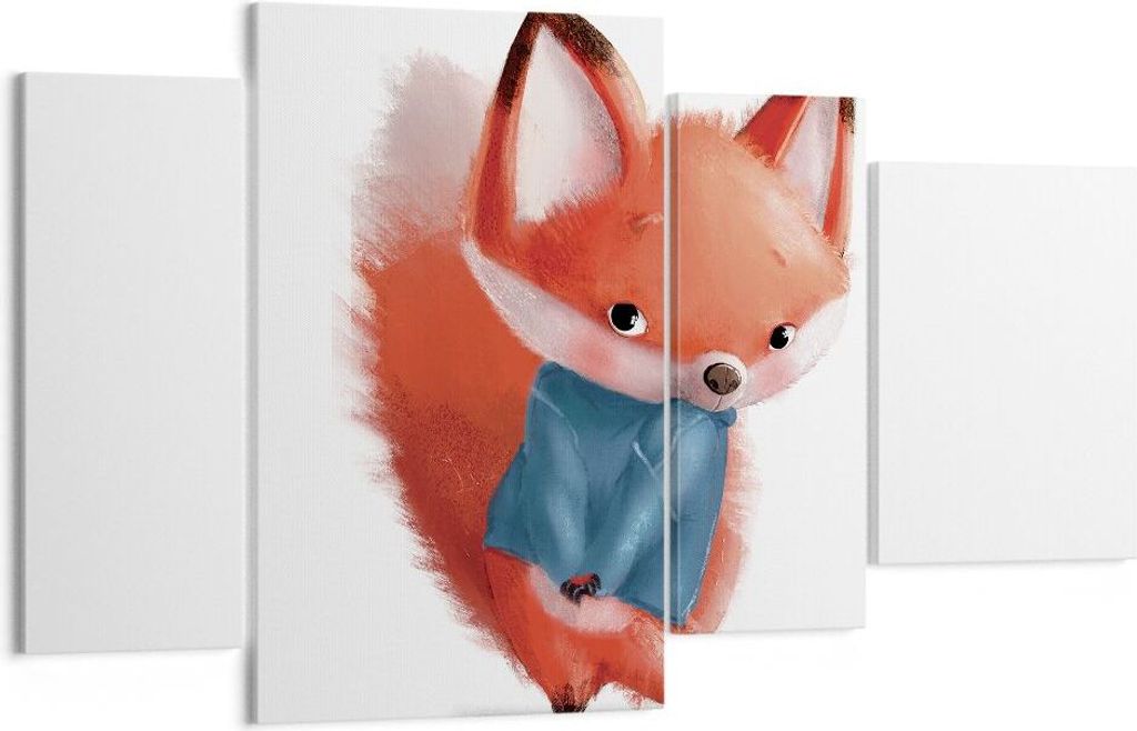 Bild auf Leinwand - Leinwandbild - 4 Teile - Klein November Kind - 120x70cm - Wand Bild - Wanddeko - Wandbilder - Leinwanddruck - Bilder - Wanddeko...