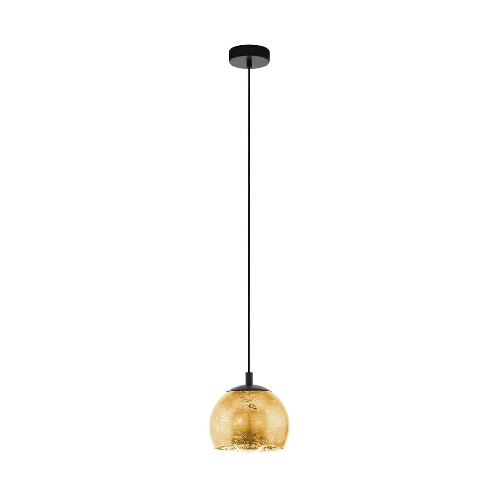 Eglo 98524 ALBARACCIN Lampada a Sospensione Nero Oro E27 Ø190mm Offerta