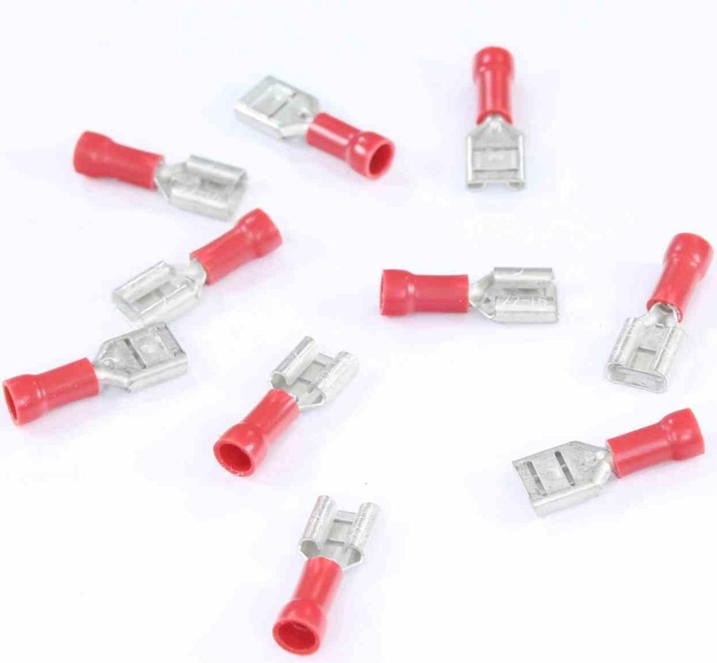 Flachstecker 6,3Mm Buchse Isoliert, 0,8Mm, 0,5-1Mm