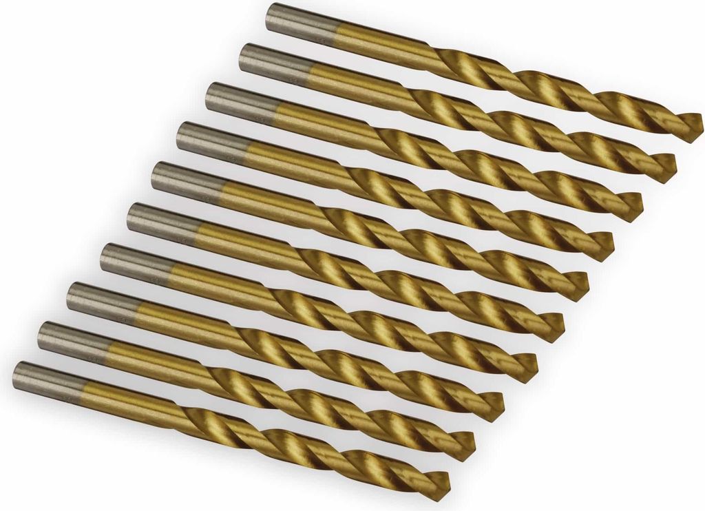 HSS-Spiralbohrer, titaniumbeschichtet 7,00 mm - 10 Stück