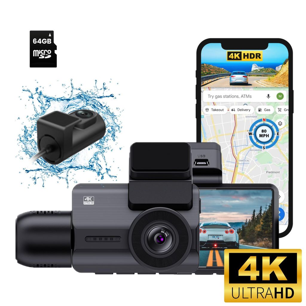 Camigoo® M800 Pro - Dashcam Auto Vorne, Hinten, Innen - Produktbild 