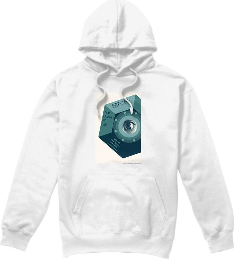 Star Trek - "The Next Generation Season 6 Episode 9" Kapuzenpullover für Herren TV8133 (XL) (Weiß)