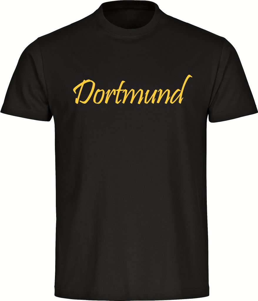 multifanshop Herren T-Shirt - Dortmund - Schriftzug, schwarz, Größe 3XL