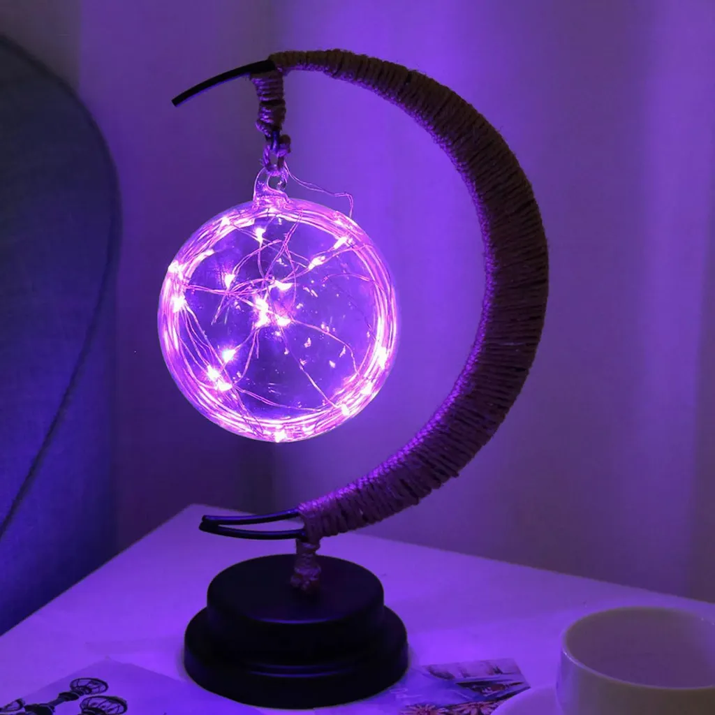 Lampe d'appoint LED avec globe suspendu luminaire nomade décoratif - 2