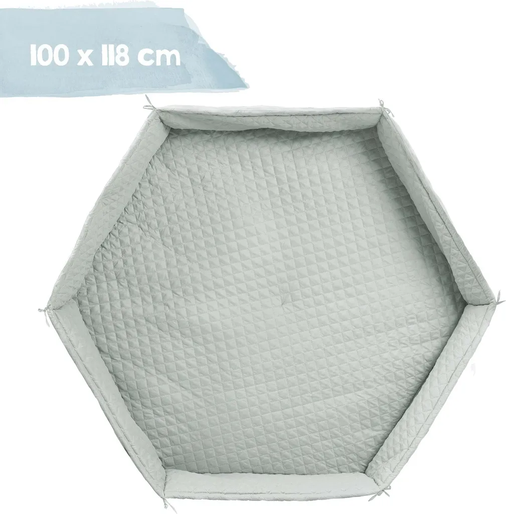 Tapis de parc rembourré roba style 6 angles avec protection latérale sûre - 4