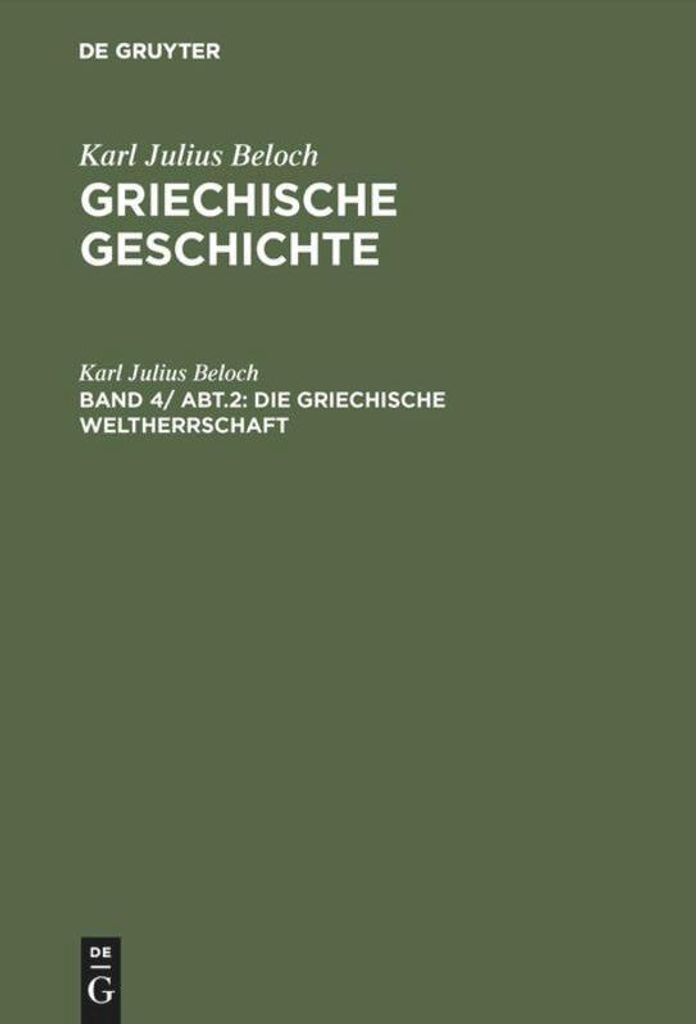 Die griechische Weltherrschaft