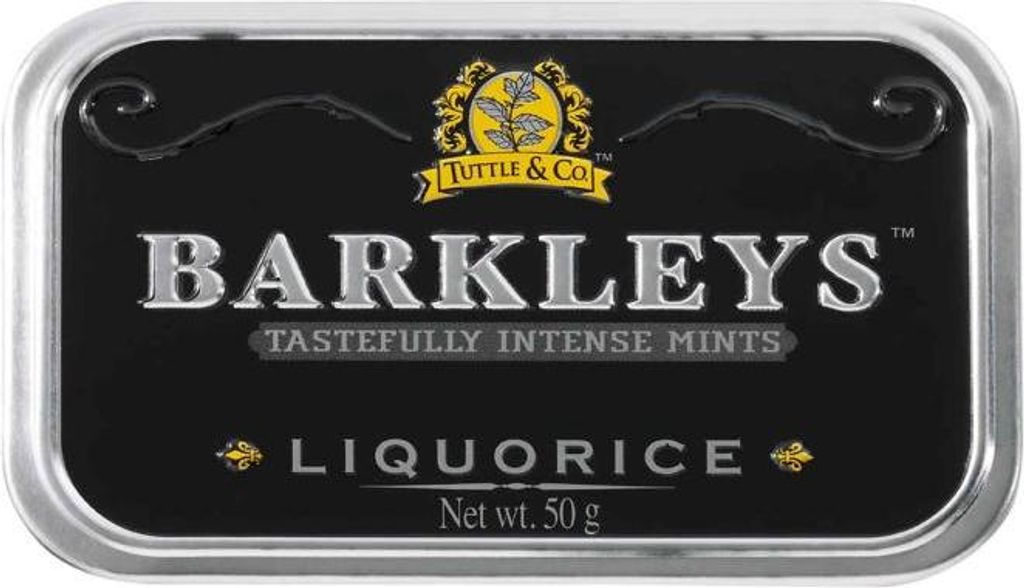 Barkleys Liquorice Pastillen mit Lakritz in einer Produktbild 