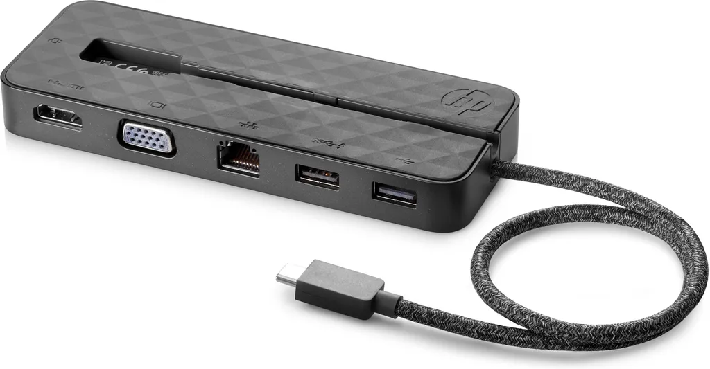 Station d'accueil HP USB-C pour Télétravail et Mobilité VGA HDMI 1PM64AA