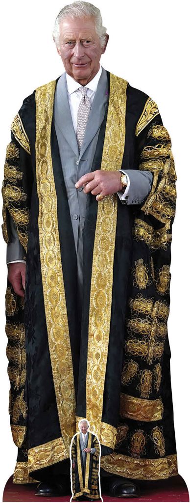 King Charles Pappaufsteller III Gold Pappaufsteller