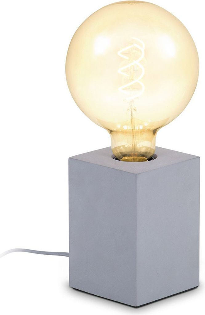 Lampa stołowa betonowa E27 LED lampa stołowa szary salon Zdjęcie produktu 