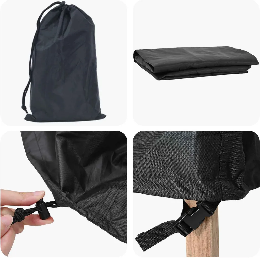 Tovaglie Nere 62x62x70 cm | Resistenti, Lavabili e Pronte all'Uso - 5