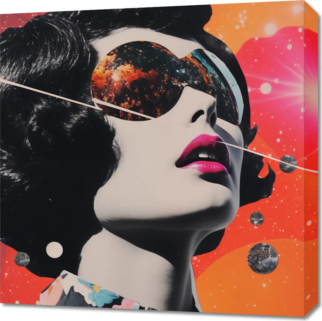 Décoration Murale Visionnaire Galactique 60x60 - Impression HD Qualité