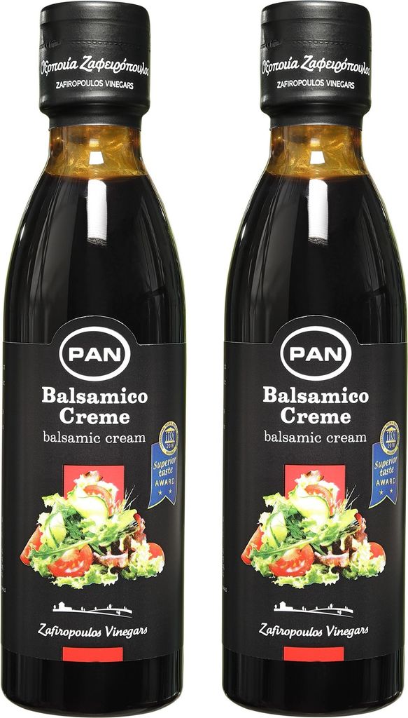 Premium Balsamico Creme | mit natürlichem Zucker | griechischer fruchtiger Balsamico crema | 2x 250 ml