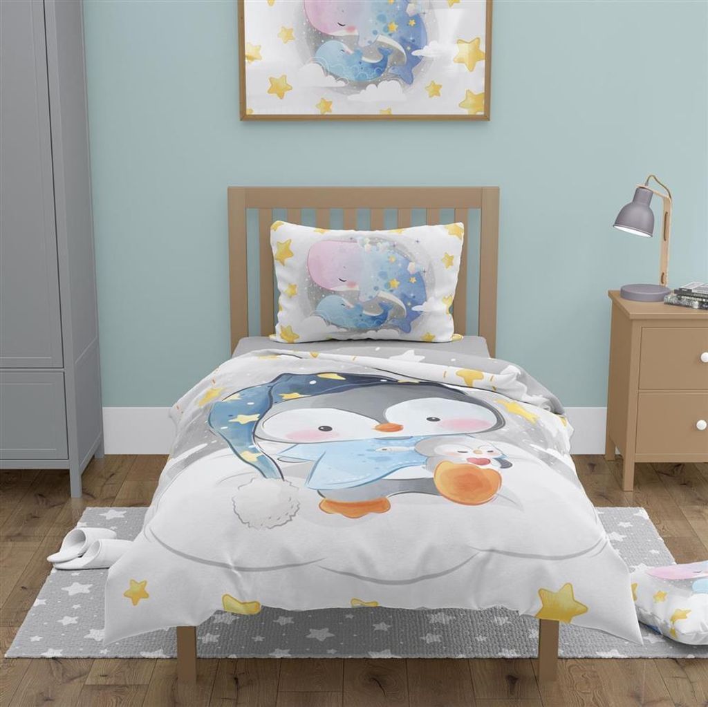 Detské posteľné prádlo Tučniak 135x100 cm Obrázok produktu 11