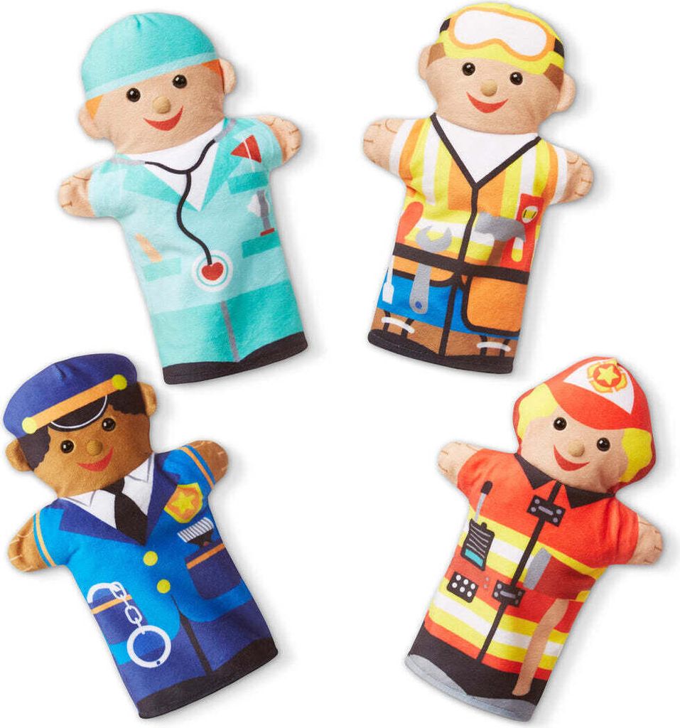 Set mit 4 Meserii-Handpuppen
