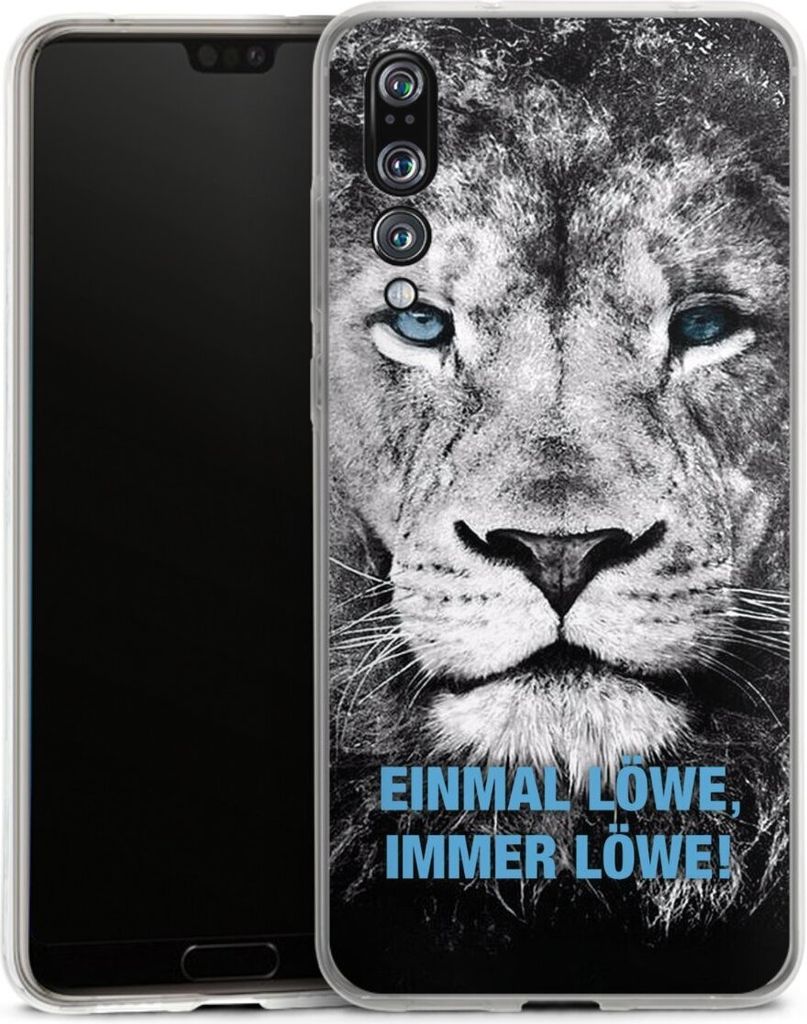 DeinDesign Handyhülle für Huawei P20 Pro Silikon Hülle Case Smartphone Schutzhülle Löwe Offizielles Lizenzprodukt TSV 1860 München