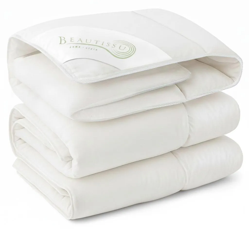 Couette d'hiver 135x200 en duvet naturel Beautissu BeauNuit DA luxe
