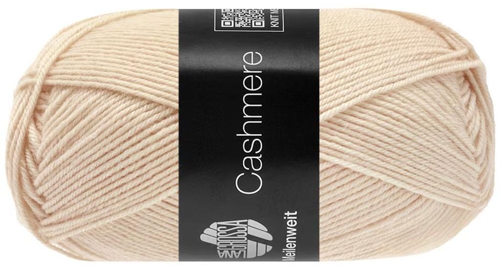 Lana Grossa - Meilenweit 4-fach 50g Cashmere 0056 vanille Produktbild 