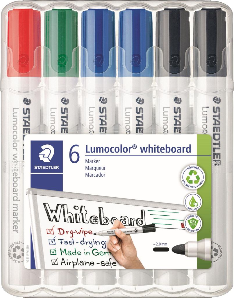 Staedtler Whiteboardmarker Lumocolor 6er Box Sonderedition Produktbild 