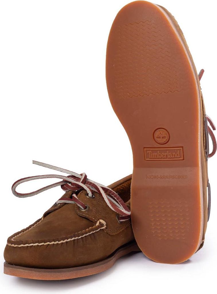 TIMBERLAND – Pánske kožené lodné topánky s 2 očkami – Číslo Obrázok produktu 