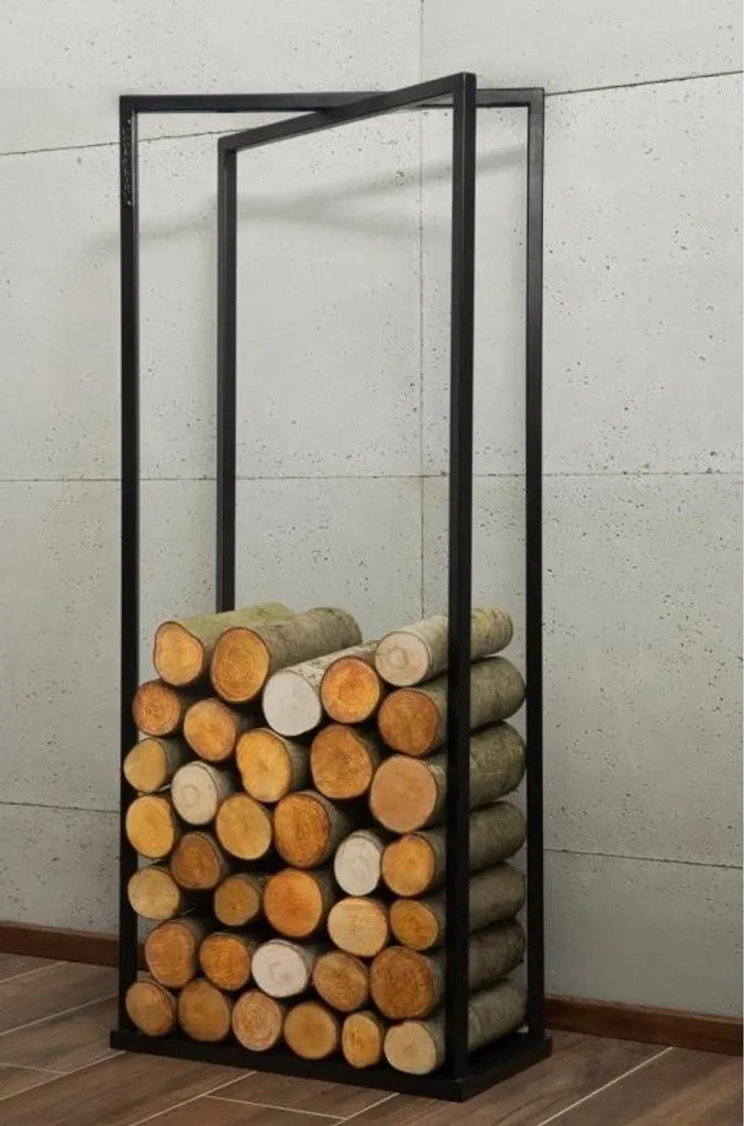 Stockage bois de chauffage LUIS 120 cm : gardez vos bûches au sec et net