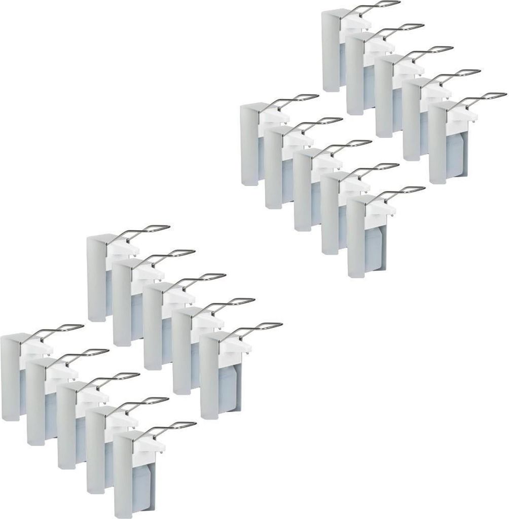 20 Seifenspender Alu 500 ml Euronorm - LH - Leerflasche - Edelstahlpumpe