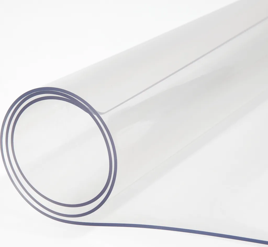 SucceBuy tovaglia in plastica, 101,6 x 203,2 cm, 1,5 mm di spessore, protezione trasparente del tavolo, tappetino rettangolare impermeabile per ufficio e comodino