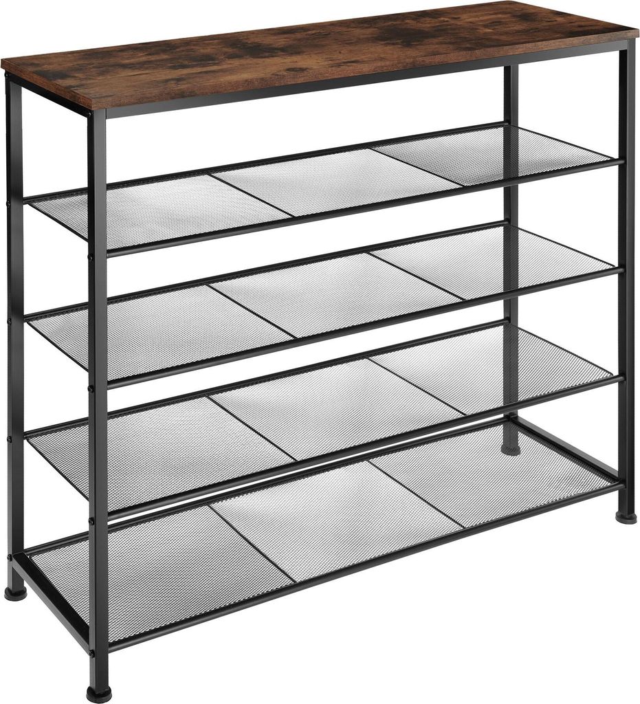 tectake® Schuhregal Sheffield 100 x 30,5 x 93 cm Produktbild 